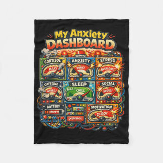 Manta Polar Mi Tablero de Ansiedad Humor de Salud Mental Diver