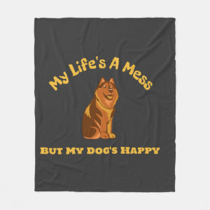 Manta Polar Mi vida es un desastre, pero mi perro está feliz