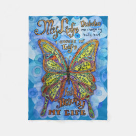 Manta Polar Mi vida, mi elección" Personalizado de diabetes