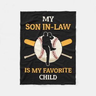 Manta Polar Mi yerno es mi hijo favorito fanático del béisbol