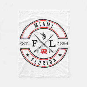 Manta Polar Miami Florida Fl Surfista Retro Playa Frente Y Ck 