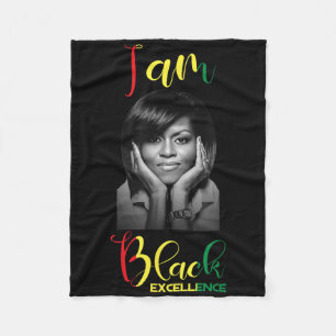 Manta Polar Michelle Obama Excelencia Negra Monto de Historia