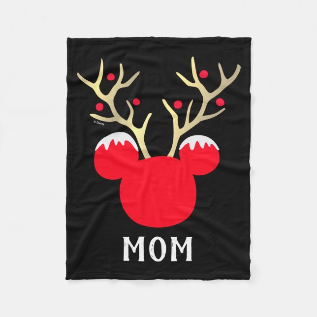Manta Polar Mickey Family Christmas Mom  (Anverso)