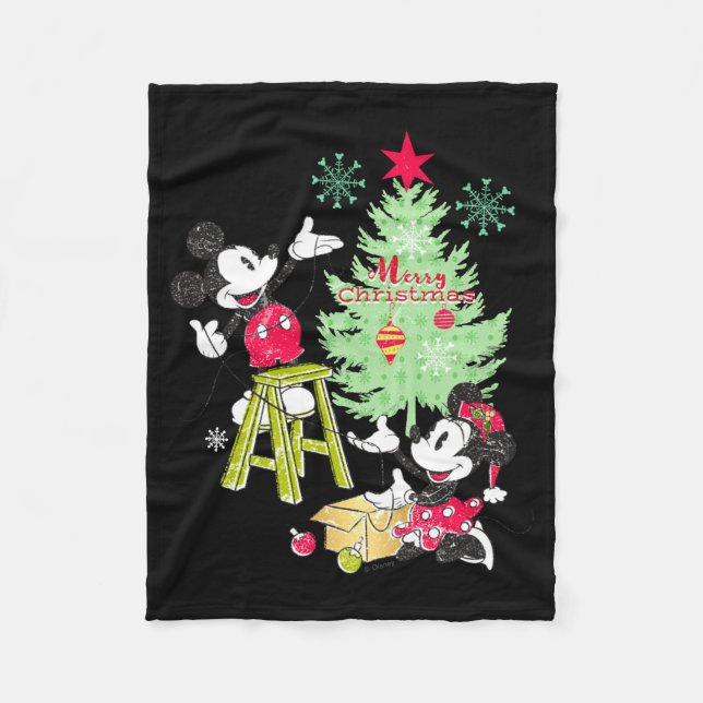 Manta Polar Mickey Minnie Clic Christmas Tree  (Anverso)