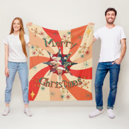 Manta Polar Mid Century Christmas Atomic Retro Wave Star Photo