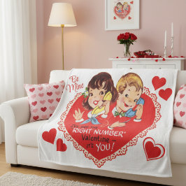Manta Polar Mid-Century Vintage Retro Boy Girl Valentine's Day