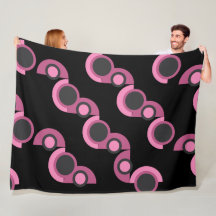 MidCentury Moderno rosa, negro y gris
