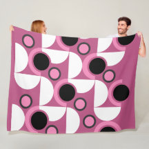 MidCentury Moderno rosa, negro y gris