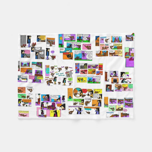 Manta Polar Midge Comics Fleece Blanket (Frente (Horizontal))