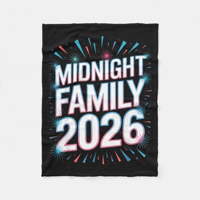Manta Polar Midnight Family 2026 Fireworks Countdown Unity Spa (Anverso)