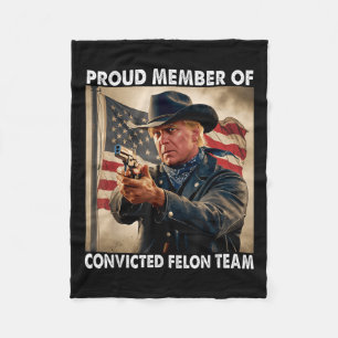 Manta Polar Miembro Del Equipo De Felon Condenado Donald Trump