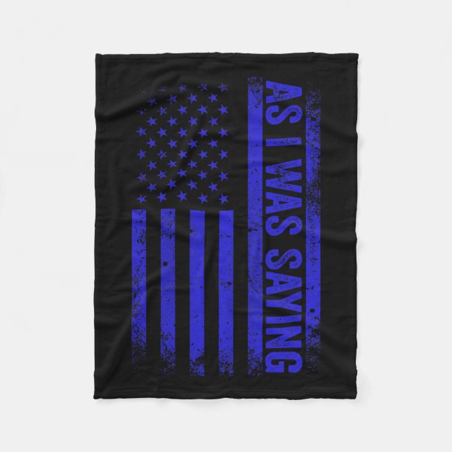 Manta Polar Mientras Decía Curiosa Pol De La Bandera Estadouni (Anverso)