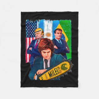 Manta Polar Milei Presidente 2023 Donald Trump Jair Bolsonaro