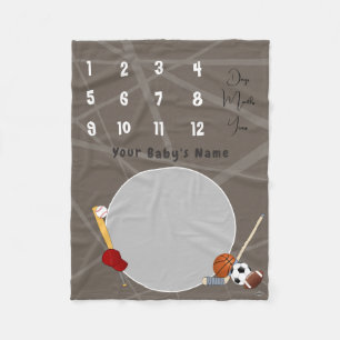 Manta Polar Milestones Baby Blanket HAMbyWG