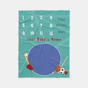 Manta Polar Milestones Baby Blanket HAMbyWG
