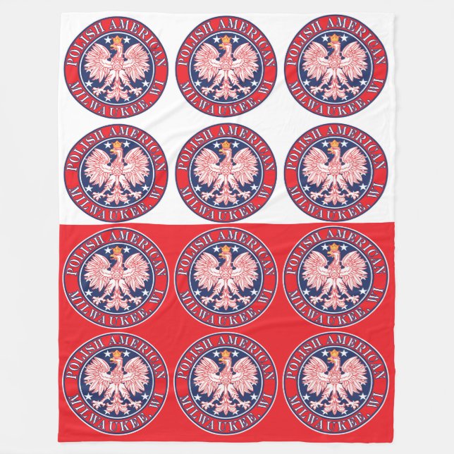 Manta Polar Milwaukee Wisconsin Polaco (Anverso)