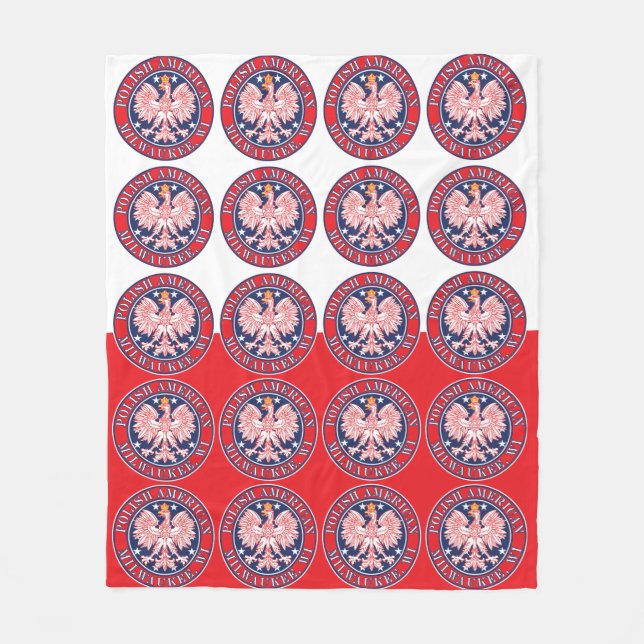 Manta Polar Milwaukee Wisconsin Polaco (Anverso)