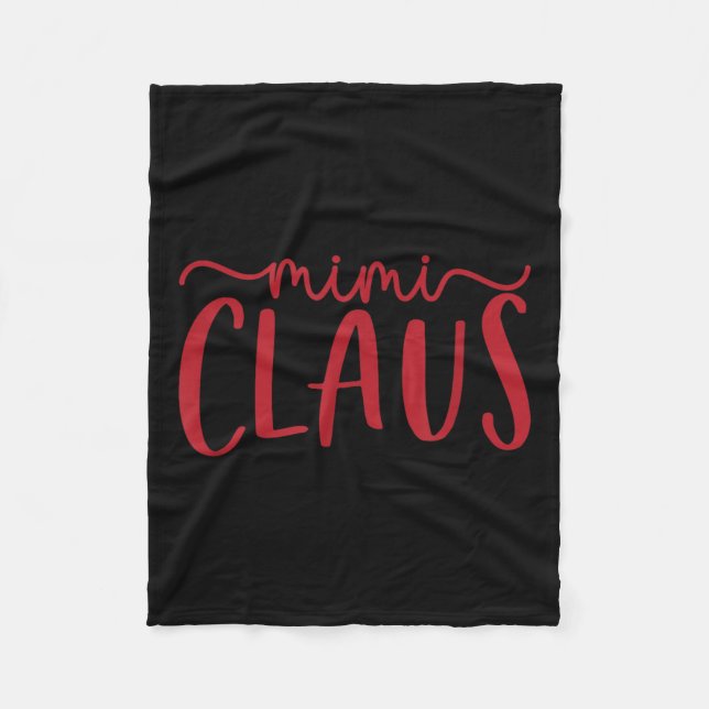 Manta Polar Mimi Claus Funny Family Christmas Cute Lovey Grand (Anverso)