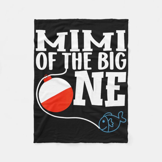Manta Polar Mimi Of The Big One Fishing Boy First Birthday Ofi (Anverso)