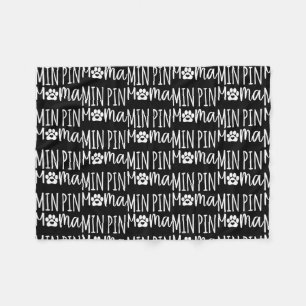 Manta Polar Min Pin Mama Cute Miniatura Pinscher Dog Paw