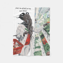 Manta Polar Mind Flayer Grocery Shopping Fantasy Art Blanket