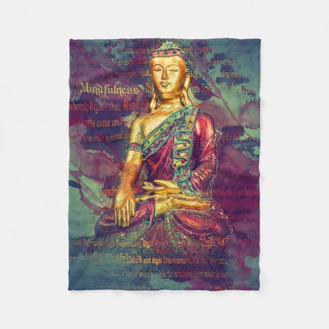 Manta Polar Mindfulness Buda (Anverso)