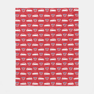 Manta Polar Mini corazones Cooper británicos - Rojo