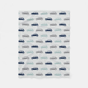 Manta Polar Mini toneleros en camino - azul y gris -