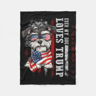 Manta Polar Miniature Schnauzer Incluso Mi Perro Ama a Trump D