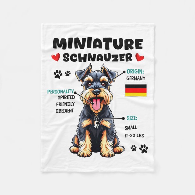 Manta Polar Miniature Schnauzer Owner Funny Mini Schnauzer Lov (Anverso)
