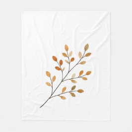 Manta Polar Minimal Autumn Branch Throw Blanket