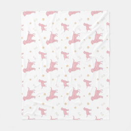 Manta Polar Minimal Pastel pink Labrador Retriever Blanket