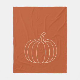Manta Polar Minimal Pumpkin Fleece Blanket