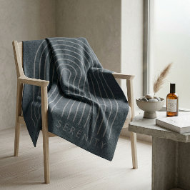 Manta Polar Minimalist Charcoal Blue Arch Line Art Quiet Luxur