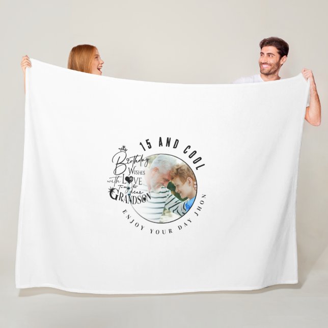 Manta Polar Minimalist Grandson Custom Gifts (In situ)
