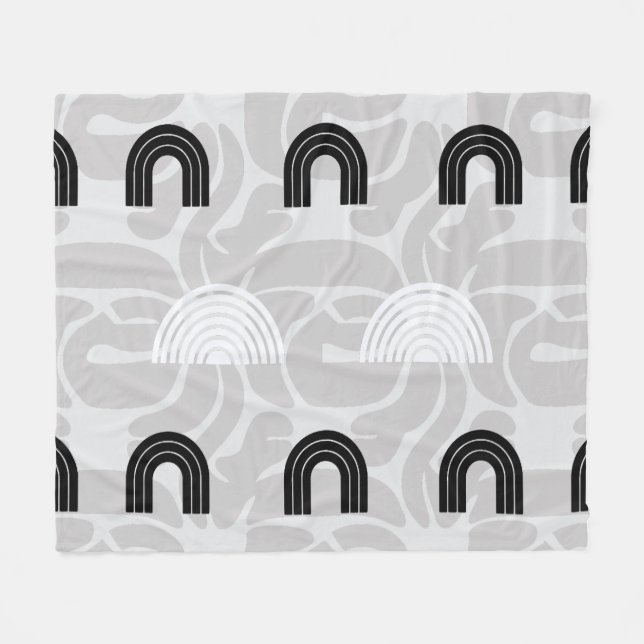 Manta Polar Minimalist Mixed Boho Arches (Frente (Horizontal))