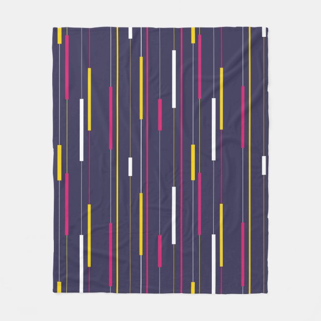 Manta Polar Minimalist Modern Stripes (Anverso)