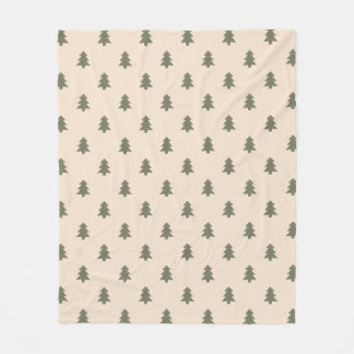 Manta Polar Minimalist Pine Tree Beige Boho Farmhouse Winter