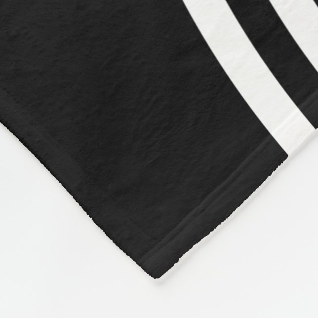 Manta Polar Mínimo de la funda del patrón de círculo blanco y  (Esquina)
