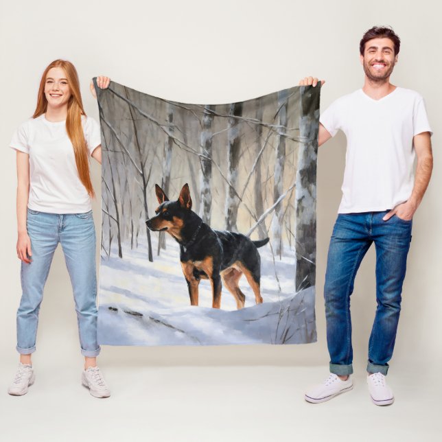 Manta Polar Ministra Pinscher deja que nieva a Navidades (In situ)