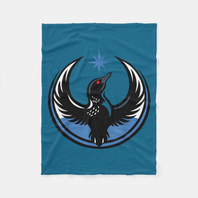 Manta Polar Minnesota Rebel Loon Mn State Illustration (Anverso)