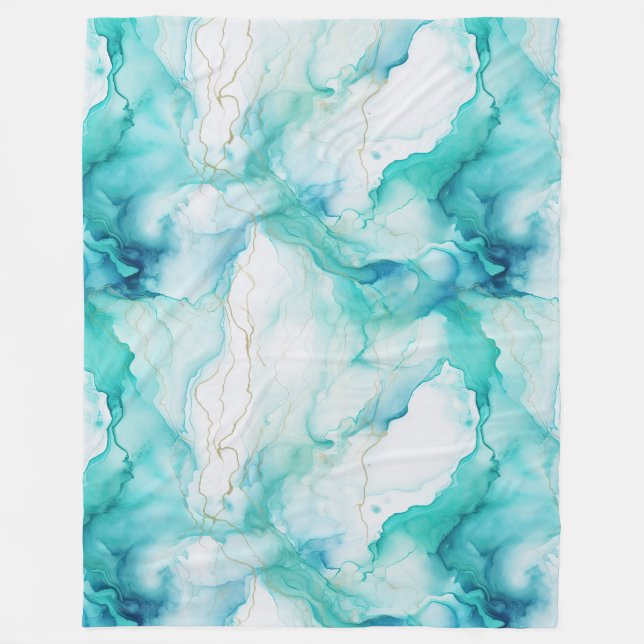 Manta Polar Mint Aqua Ink Marble (Anverso)