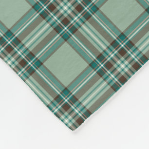 Manta Polar Mint Green Plaid Kelly Tartan