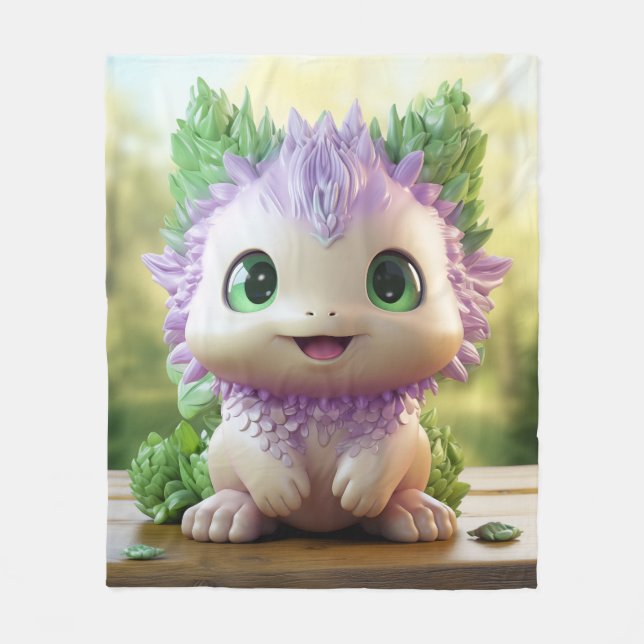 Manta Polar Minty, el encantador Axolotl (Anverso)