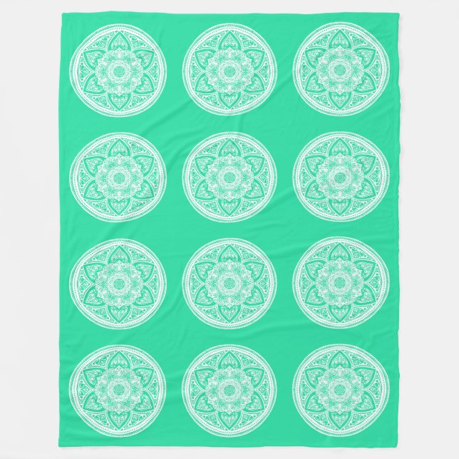 Manta Polar Minty Mandala (Anverso)