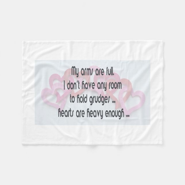 Manta Polar Mis Brazos Están Llenos. (Frente (Horizontal))