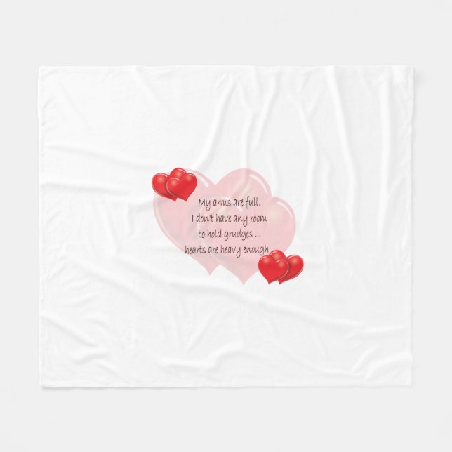 Manta Polar Mis brazos están llenos (Frente (Horizontal))