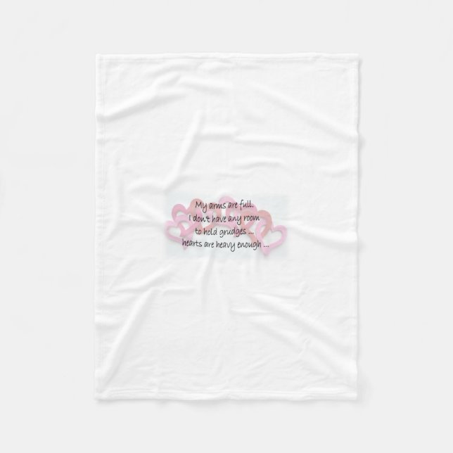 Manta Polar Mis brazos están llenos (Anverso)