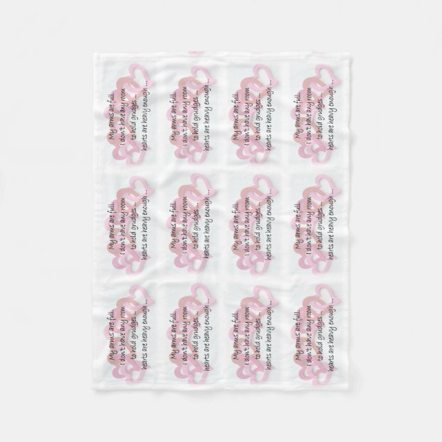 Manta Polar Mis brazos están llenos (Anverso)