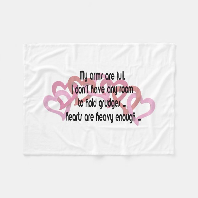 Manta Polar Mis brazos están llenos (Frente (Horizontal))